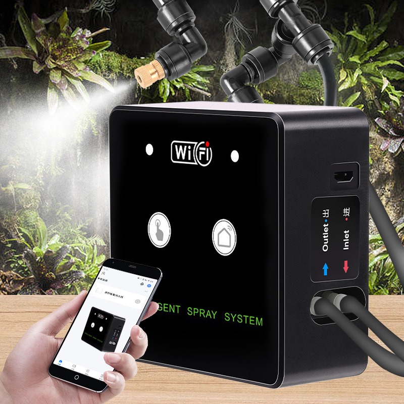 Automatic Plant Waterer - Pulverizador de selva tropical, Control WiFi,