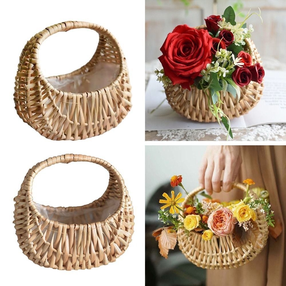 Gardening Tools Girls - Cestas de flores de ratán de