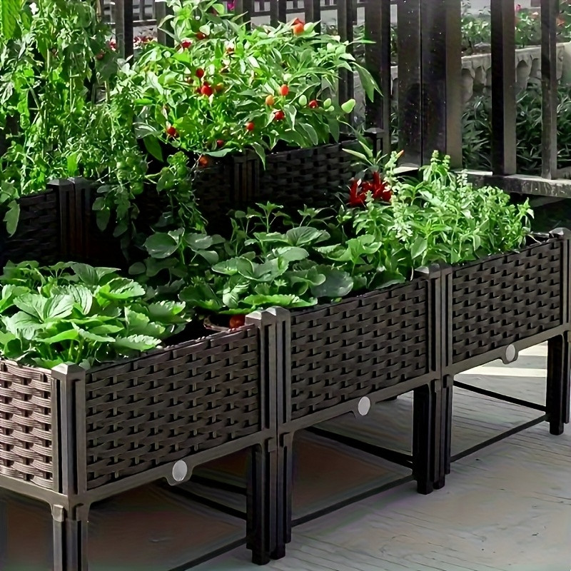 Self-Watering Planter - Jardinera Elevada para Jardín, Caja para