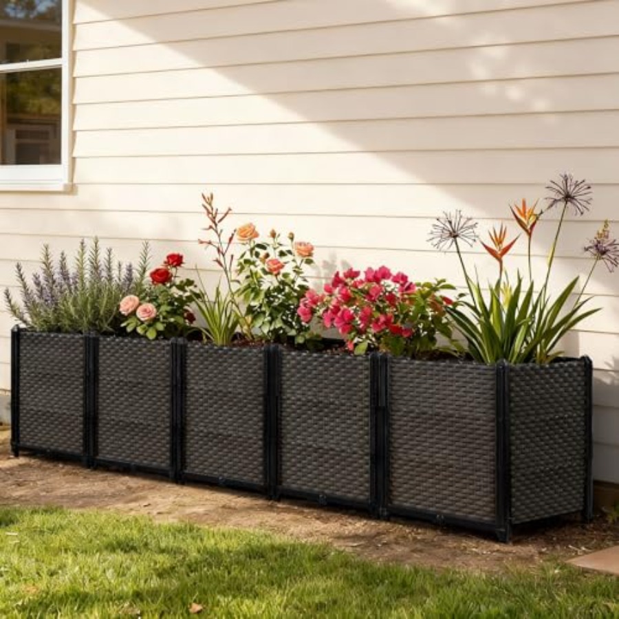 Jardinera elevada de exterior  - Self-Watering Planter reseña y precio