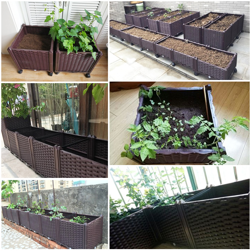 Jardinera elevada con sistema  - Self-Watering Planter reseña y precio