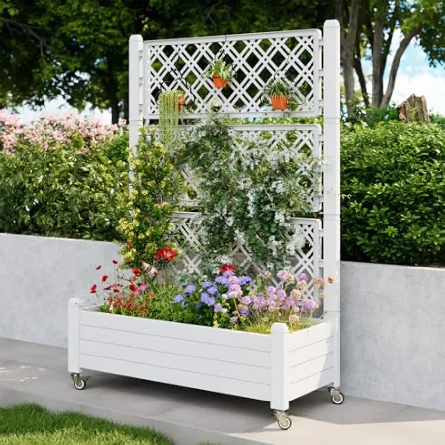 Cama de jardín elevada con est - Self-Watering Planter reseña y precio
