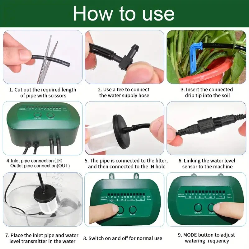 Kit de riego Solar inteligente - Automatic Plant Waterer reseña y precio